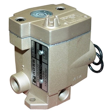 ROSS CONTROLS 16 Series 3/2 Single Solenoid Controlled, Normally Closed, Spring Return, 1/4 NPT 110 VAC 1613B2020Z